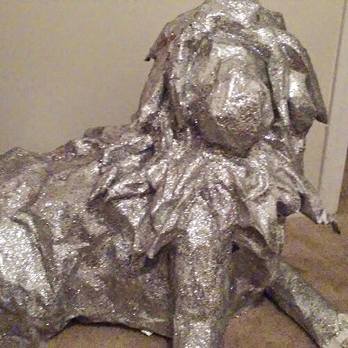 Paper Mache Lion Statue