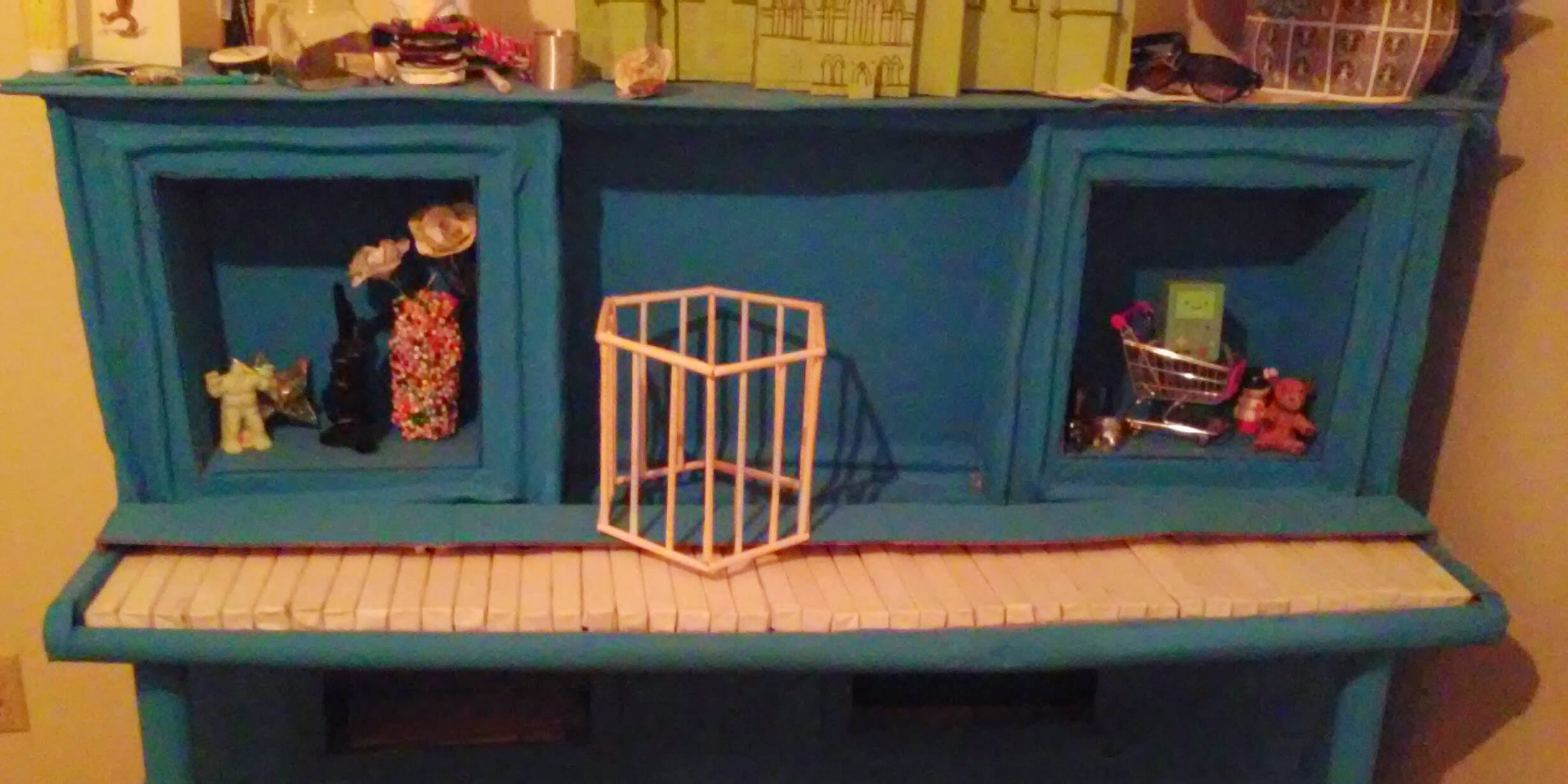 Cardboard Piano Dresser
