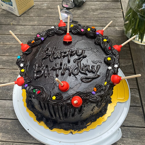 Black Coco Birthday Cake