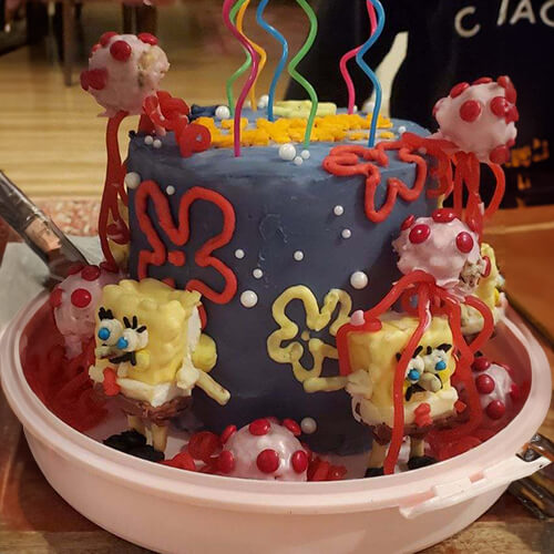 Spongebob Birthday Cake-1