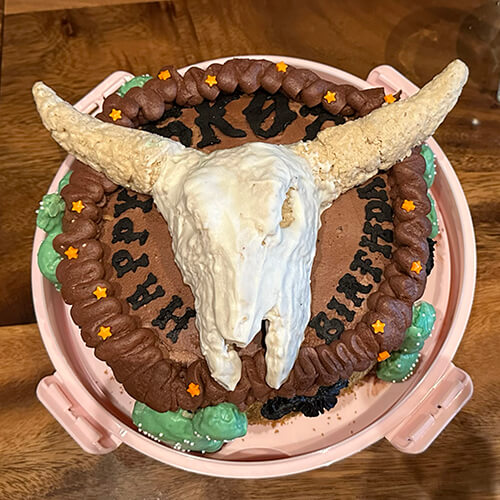 Western Themed Birthday Cake